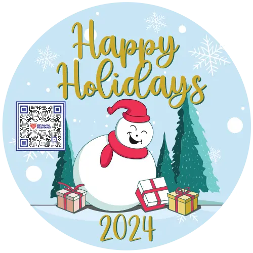 Happy Holidays 2024 - Snowman