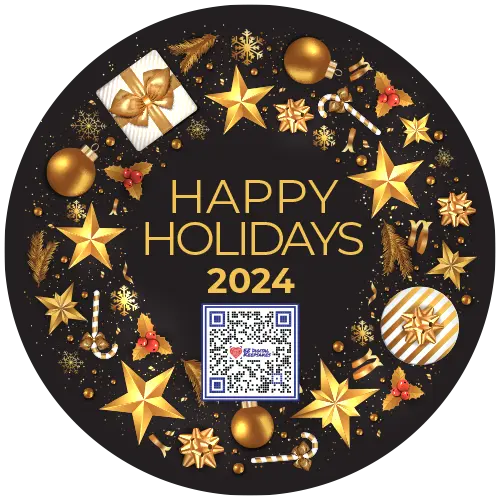 Happy Holidays 2024 - Wreath