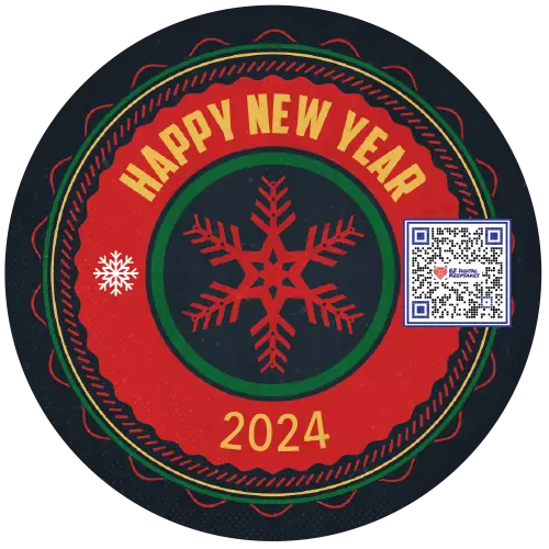 Happy New Year 2024 - Snowflake